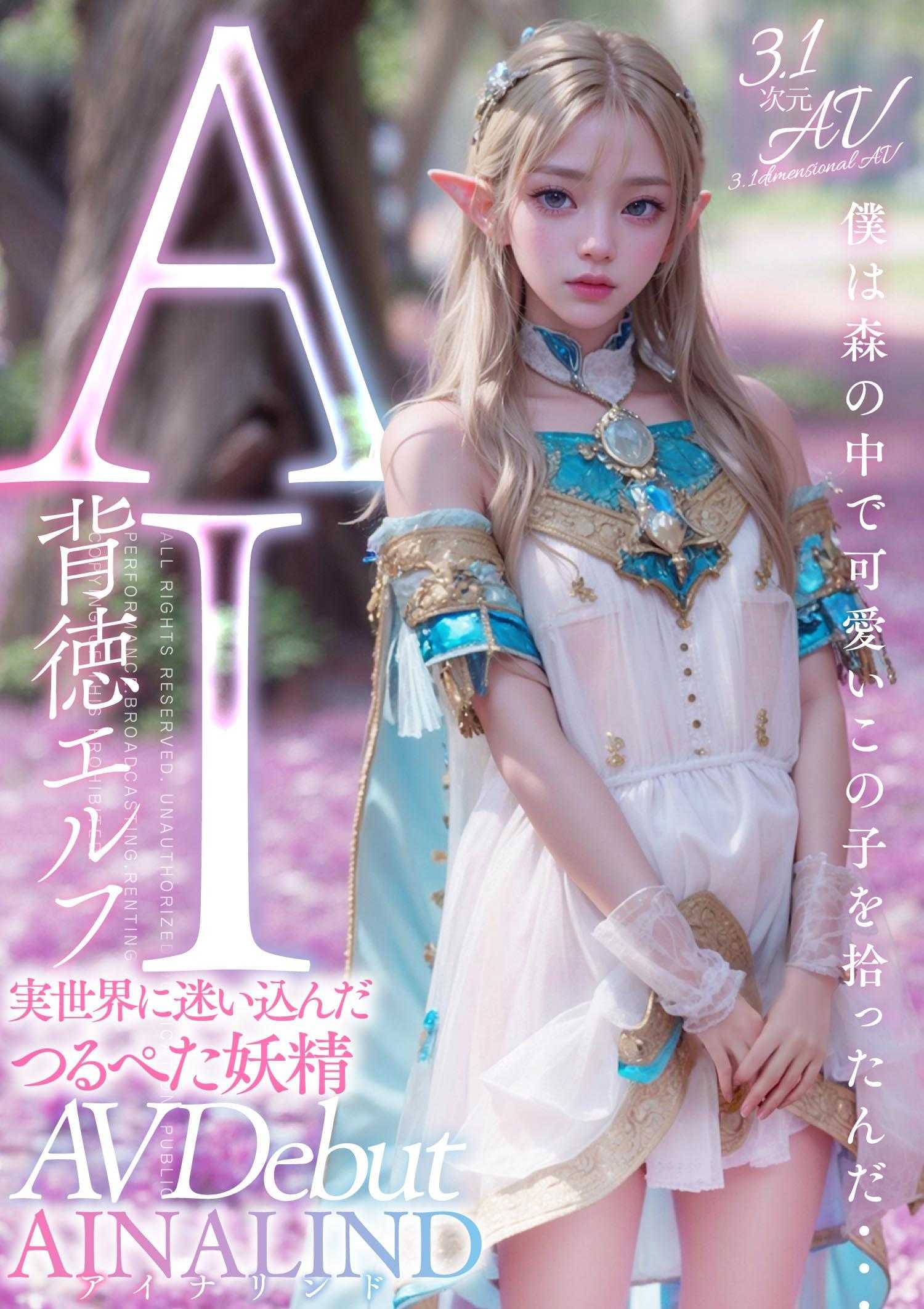 AIAV-004 【3.1次元】AI不道德精灵AINALIND，流浪到现实世界的藤仙子