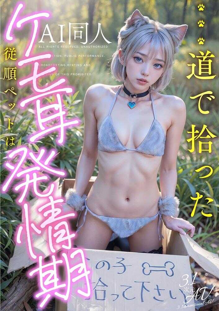 AIAV-025 【AI同人】在路上捡到的兽耳顺从宠物是发情期【3.1次元】