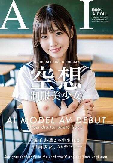 DAL-001 【AI写真集发布！】空想制服美少女 AI MODEL AV 出道 小胸篇＃1～从电子书诞生的AI美少女、AV出道～