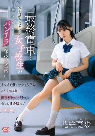 DVAJ-752 在末班电车上总是同乘的女子高中生以看似无防备的姿态展示内裤进行诱惑，我完全上钩了，在只有我们两个人的车厢内发出淫荡的‘ぬちゅんぱちゅん’声，直到终点站疯狂做爱 花守夏歩