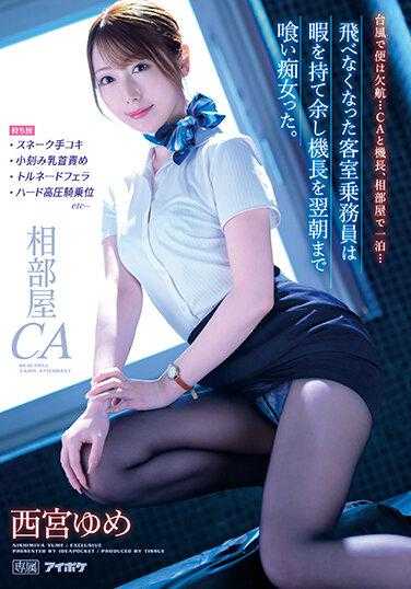 IPZZ-044 台风导致航班取消…CA和机长同住一晚… 无法飞行的空乘人员无所事事，直到第二天早上都缠着机长。 西宫梦 附生写真3张