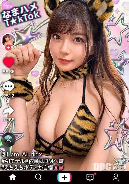 MAAN-1037 【超越AI的美貌！？对巨根展开全肉食攻击！！】与吞噬摄影师的美女和COSPLAY SEX！！穿着大胆的服装，美丽的胸部和臀部若隐若现！她请求从后面插入，于是毫不犹豫地进行了无套中出！过于浓厚的非停止2连战！！【生插T☆kTok】【AI琳】