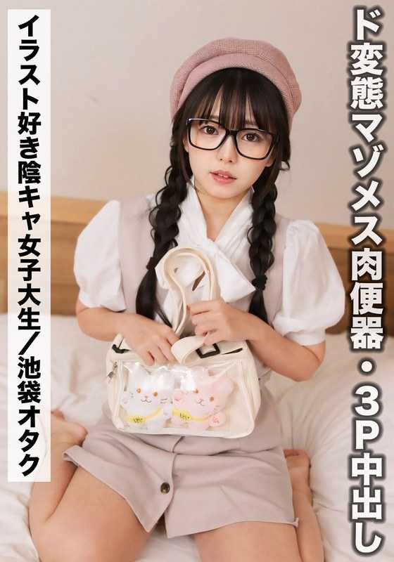 SAKA-012 莉奥莉奥（21岁/B罩杯）【爱好画插画的内向宅女大学生】超级变态抖M母狗肉便器·3P【在社交网络上尝试与〇〇女孩交流！】