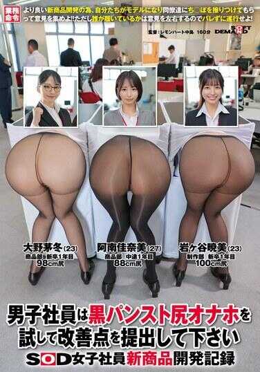 SDJS-343 请男员工试用黑色内裤臀部自慰套并提出改进点 SOD女员工新商品开发记录