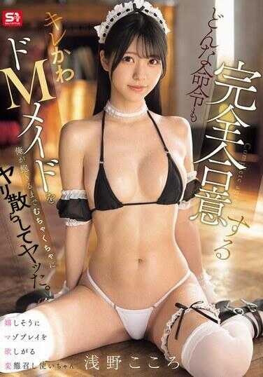 SONE-855 我把那个对任何命令都完全服从的漂亮可爱超M女仆，肆意玩弄到我玩腻为止。 浅野心