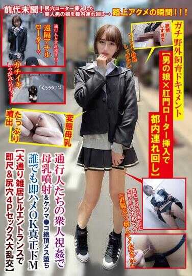 TPNS-018 真正的野外饲养纪录片【男娘×肛门振动棒插入在东京都内游走】路人围观下喷射母乳＆肛门高潮堕落成母狗谁都可以立即插入真正的M【大街杂居大楼入口即兴＆肛门4P性交大乱交】