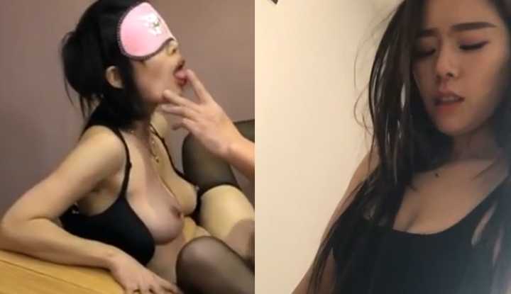 漂亮美乳妹子戴上眼罩被操～被偷偷留下淫荡纪录都不知道