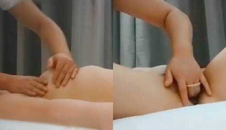 全套女子SPA，完美身材的贵妇爽到发抖