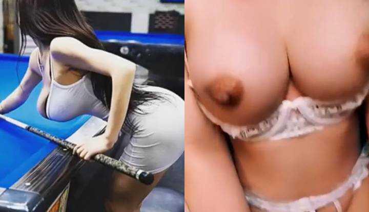 遇见爆乳台球女神，说打赢我就要我把鸡巴给她用