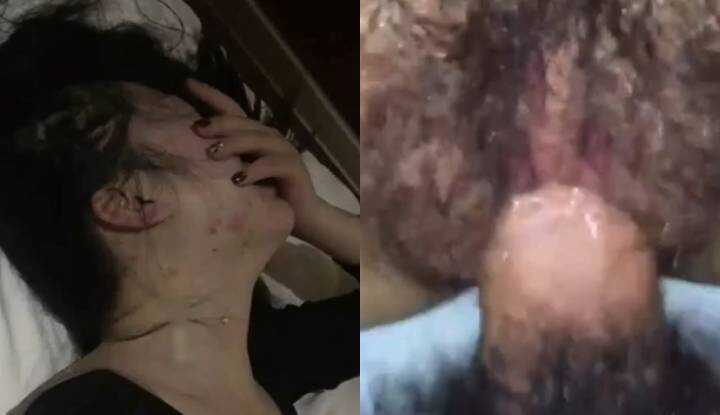 老同学快酒醒了，用肉棒让她再次陷入昏厥