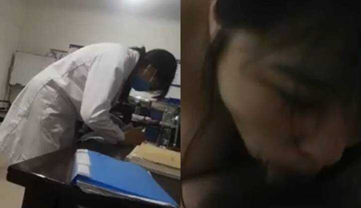 和诊所的女护士约会，第一站先带回家脱光吃屌