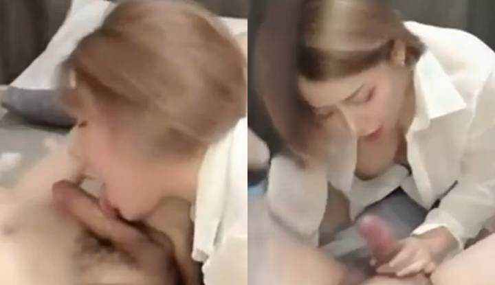 才吹没几下就想坐上来了，极品美妇真淫荡