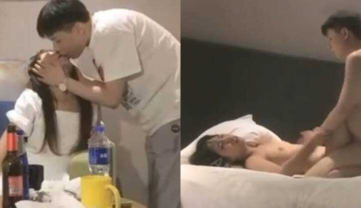 经典渣男典范，无套抽插说着你怀孕时会感谢我