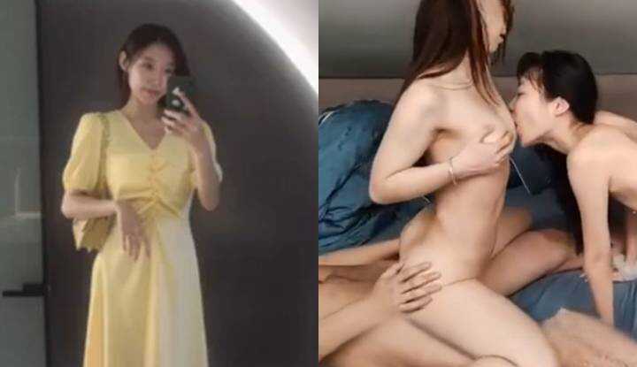 看似清纯的小姐姐，私底下最爱找姊妹一起群交取乐