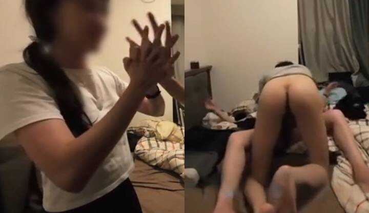 清纯女友被套路，男友强上插入爽穴一波