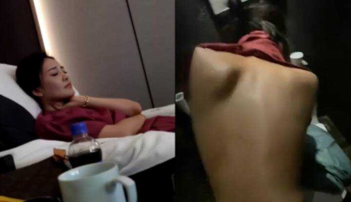 按摩技师好性感，多付了点钱请她提供更深入的疗程