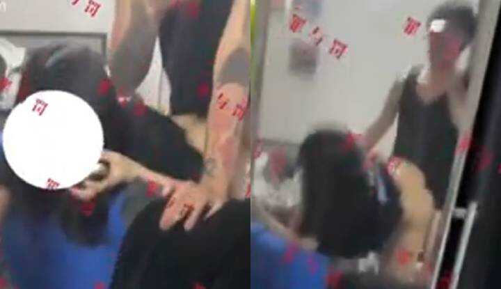 边干漂亮妹子边打要她电话给她男友，只好忍不住不发出交喘声