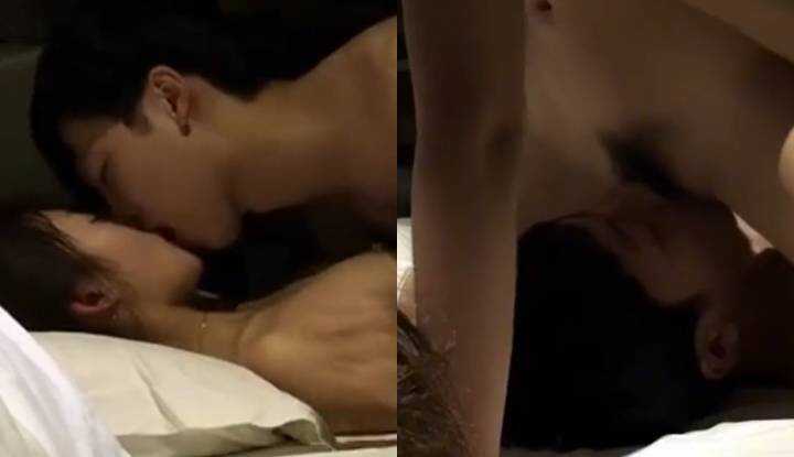 为了排解身体热，只好使用女朋友的小穴