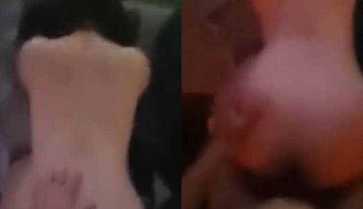 这样操更兴奋了，淫荡的模样让路人全看见