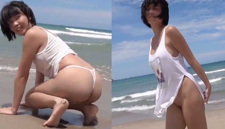 来海边享受美景，没想到能看到更好看的