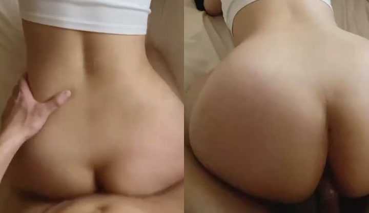 性感美女的屁股又大又圆，撞起来就是特别有感觉