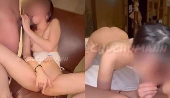 玩爆推特新兴痴女 边口交边下流自慰