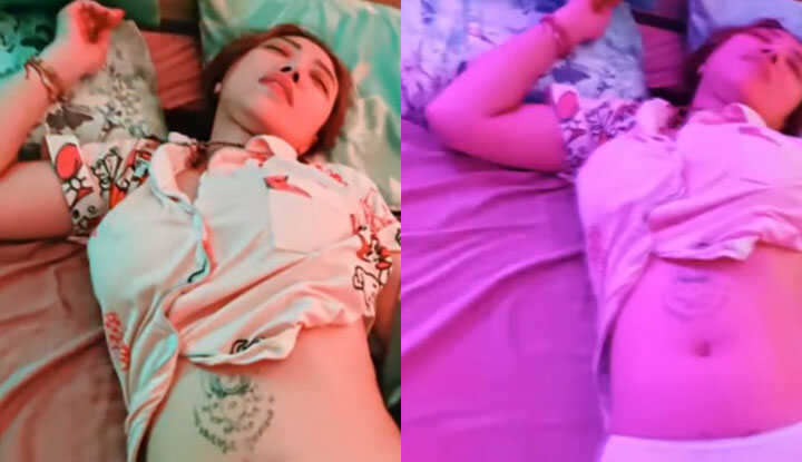 性感美女李蓉蓉睡美容觉