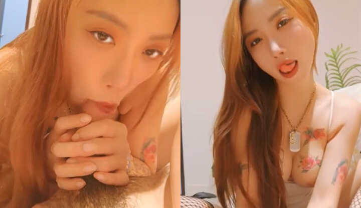 李蓉蓉用小嘴来榨汁噜～