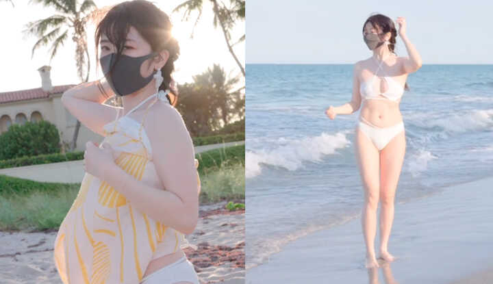 HongKongDoll在夏天的海边更衣室～