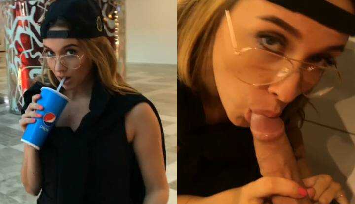 这女的还真淫荡，为了赚点外快就愿意帮我口交