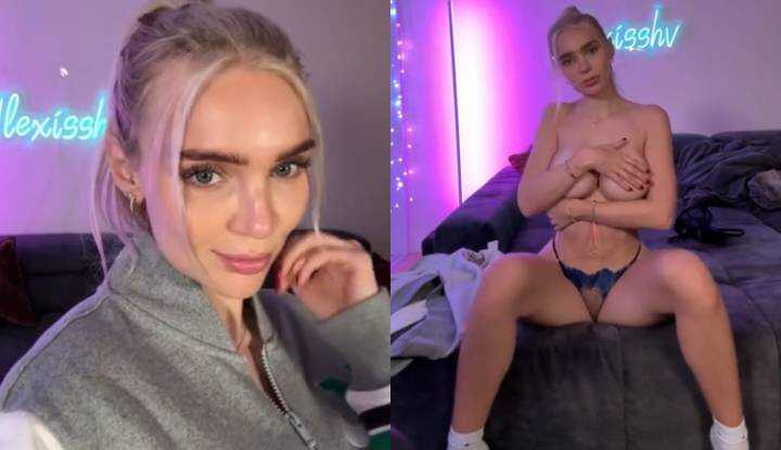 Alexis blond Alexisshv 5分钟的脱衣秀，还满意吗？
