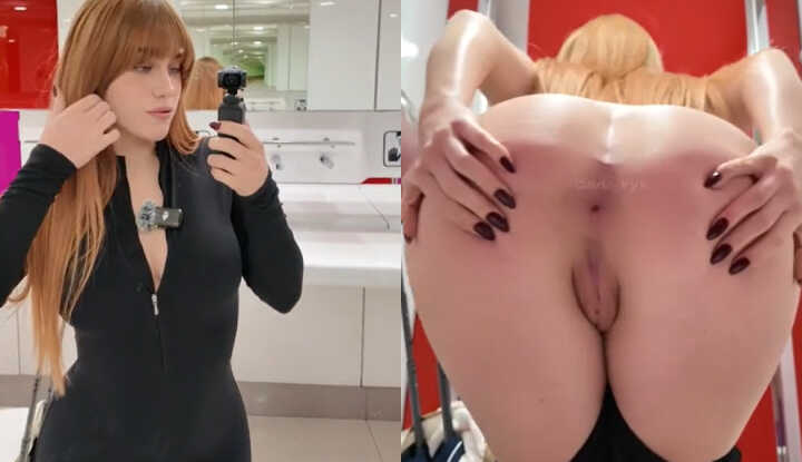 Carla vyx 在机场的厕所就忍不住玩了起来