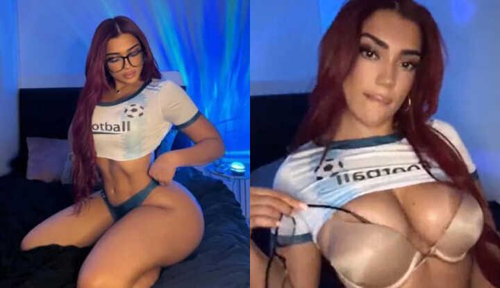 Mel popss 今晚我是你的小荡妇！快掏出肉棒把它深深地放进我的喉咙里！