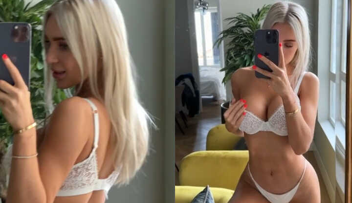 Alexis blond Alexisshv 不小心被邻居看到了，这让我更兴奋了～