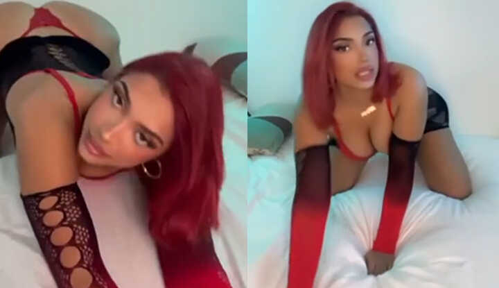 Mel popss喜欢一边做爱一边说脏话，像个婊子一在床上被操呻吟 mym 影片流出