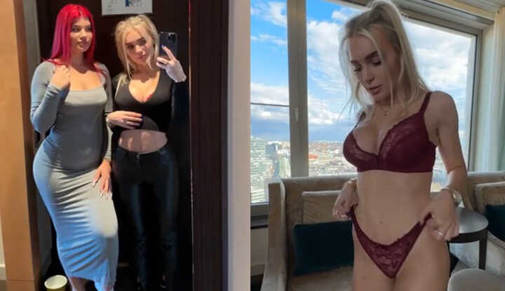 Alexis blond Alexisshv 出去玩之前先在房间里玩一下 MYM 影片流出