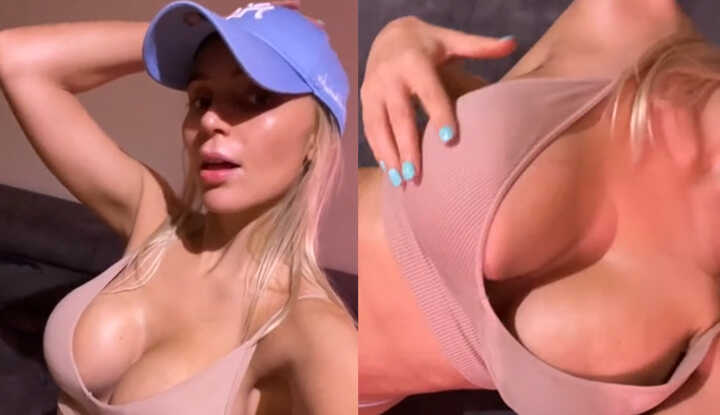 Alexis blonde 从未有过的特写自拍，为了你脱光了内衣 MYM 影片流出