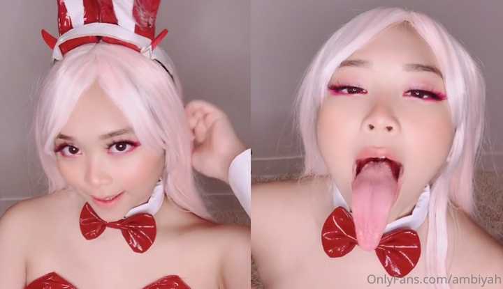 长舌兔女郎，口交让你爽上天