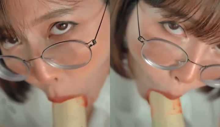 男友今天不在家～只好拿蕉蕉过过瘾顺便练口技