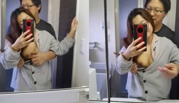 都要出门了还被老公强制拉开衣服摸奶