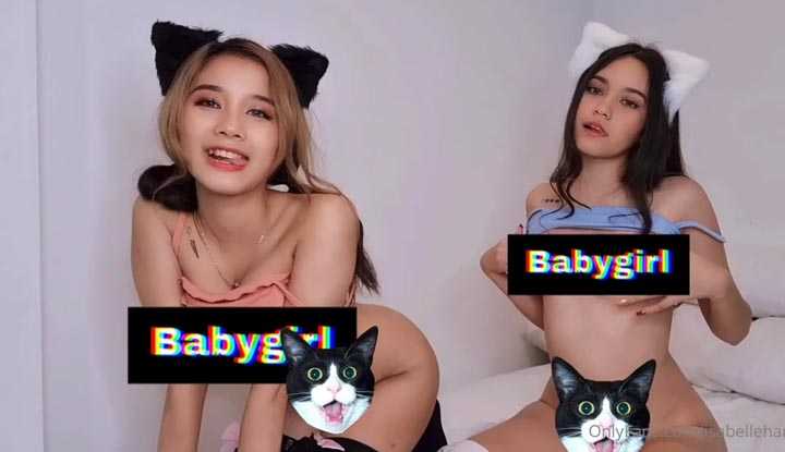 和姊妹一起斗奶耍骚～你比较喜欢哪个