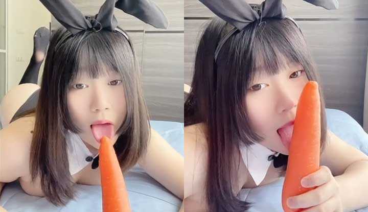 多吃红萝卜和观看我的小视频可以护眼睛喔！