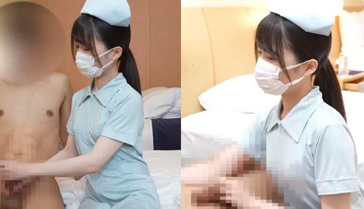 病人说他的龟头不太舒服，只好让小护士来让他舒服了