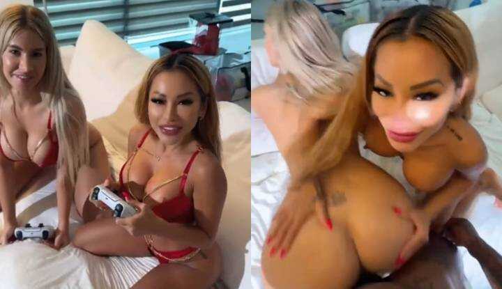 Jason Luv邀请姐妹花吃巧克力棒，让他们的口和穴获得满足