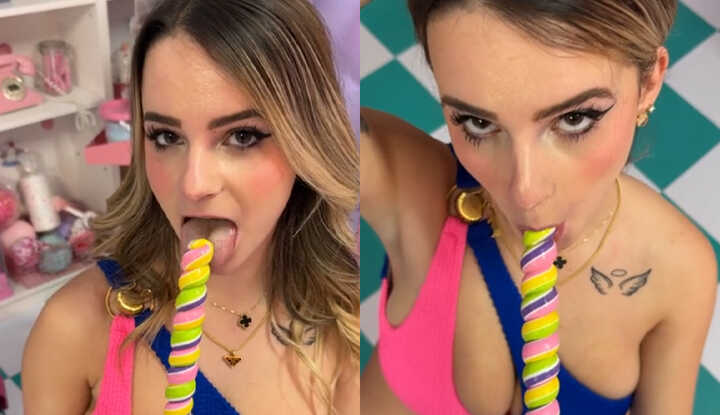 只要是棒状物．．．就想往嘴里塞！