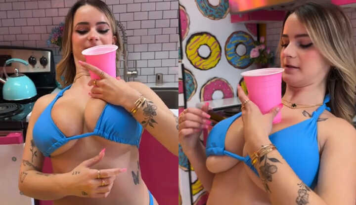 想一起玩游戏吗？大奶晃动会不会让你受不了