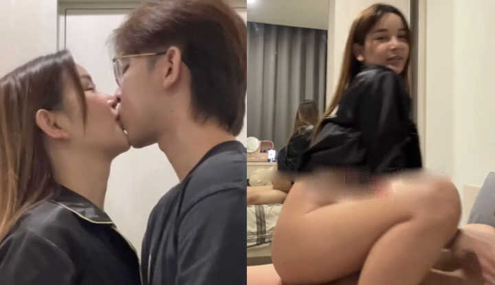 热恋情侣拍下激情性爱过程，含情脉脉拥吻还加码舔鲍鲍