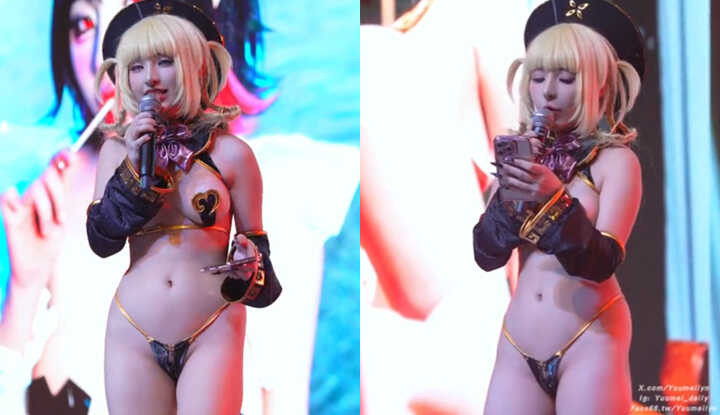 Meiilyn在泰国的演唱会角色扮演清凉穿着演出