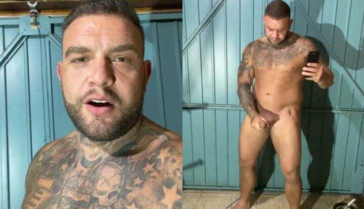 在仓库里自慰直播，甩动大屌特写