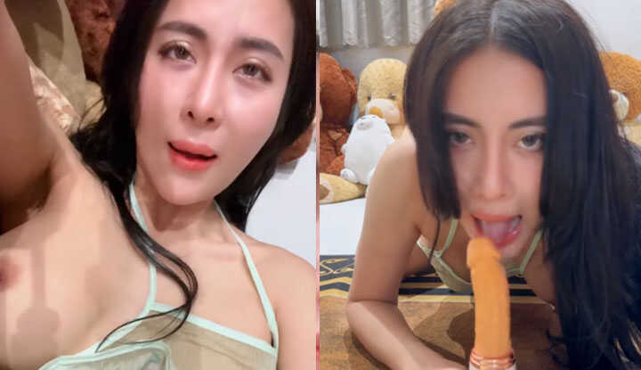 大奶美女拿着电动假阳具准备来舒服一下